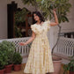 Printed Cotton Maxi Dress with Tiered Flair for Summer and Casual Wear