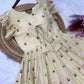 Printed Cotton Maxi Dress with Tiered Flair for Summer and Casual Wear