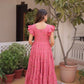 Printed Cotton Maxi Dress with Tiered Flair for Summer and Casual Wear
