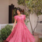 Printed Cotton Maxi Dress with Tiered Flair for Summer and Casual Wear