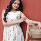 Printed Cotton Sleeveless Dress with Tiered Flair for Summer and Casual Wear
