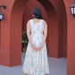 Printed Cotton Sleeveless Dress with Tiered Flair for Summer and Casual Wear