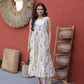 Printed Cotton Sleeveless Dress with Tiered Flair for Summer and Casual Wear