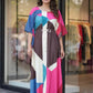 Printed Long Kaftan Dress for Casual and Lounge Wear