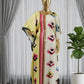 Printed Long Kaftan Dress for Casual and Lounge Wear