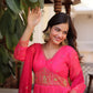 Printed Russian Silk Anarkali Gown with Embroidered Dupatta for Festive and Party Wear