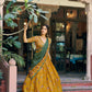 Printed Tasar Silk Lehenga Set for Festive and Wedding Occasions