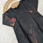 Pure Assam Silk Printed Kurta Set with Organza Dupatta