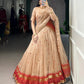 Pure Chanderi Zari Weaving Lehenga Set