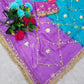 Pure Chiffon Gota Patti Saree with Designer Lace for Festive and Wedding Wear