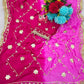 Pure Chiffon Gota Patti Saree with Designer Lace for Festive and Wedding Wear