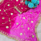 Pure Chiffon Gota Patti Saree with Designer Lace for Festive and Wedding Wear