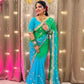 Pure Chiffon Saree with Gota Patti work and dual color for Festive Celebrations available in 4 colors