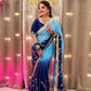 Pure Chiffon Saree with Gota Patti work and dual color for Festive Celebrations available in 4 colors