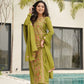 Pure Chinon Silk Embroidered Suit Set with Lace Dupatta