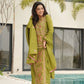 Pure Chinon Silk Embroidered Suit Set with Lace Dupatta
