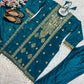 Pure Chinon Silk Embroidered Suit Set with Plazzo & Dupatta – Premium Festive & Party Wear