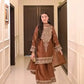 Pure Chinon Silk Embroidered Suit Set with Plazzo & Dupatta – Premium Festive & Party Wear