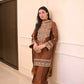 Pure Chinon Silk Embroidered Suit Set with Plazzo & Dupatta – Premium Festive & Party Wear