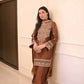 Pure Chinon Silk Embroidered Suit Set with Plazzo & Dupatta – Premium Festive & Party Wear