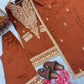 Pure Chinon Silk Embroidered Suit Set with Plazzo & Dupatta – Premium Festive & Party Wear