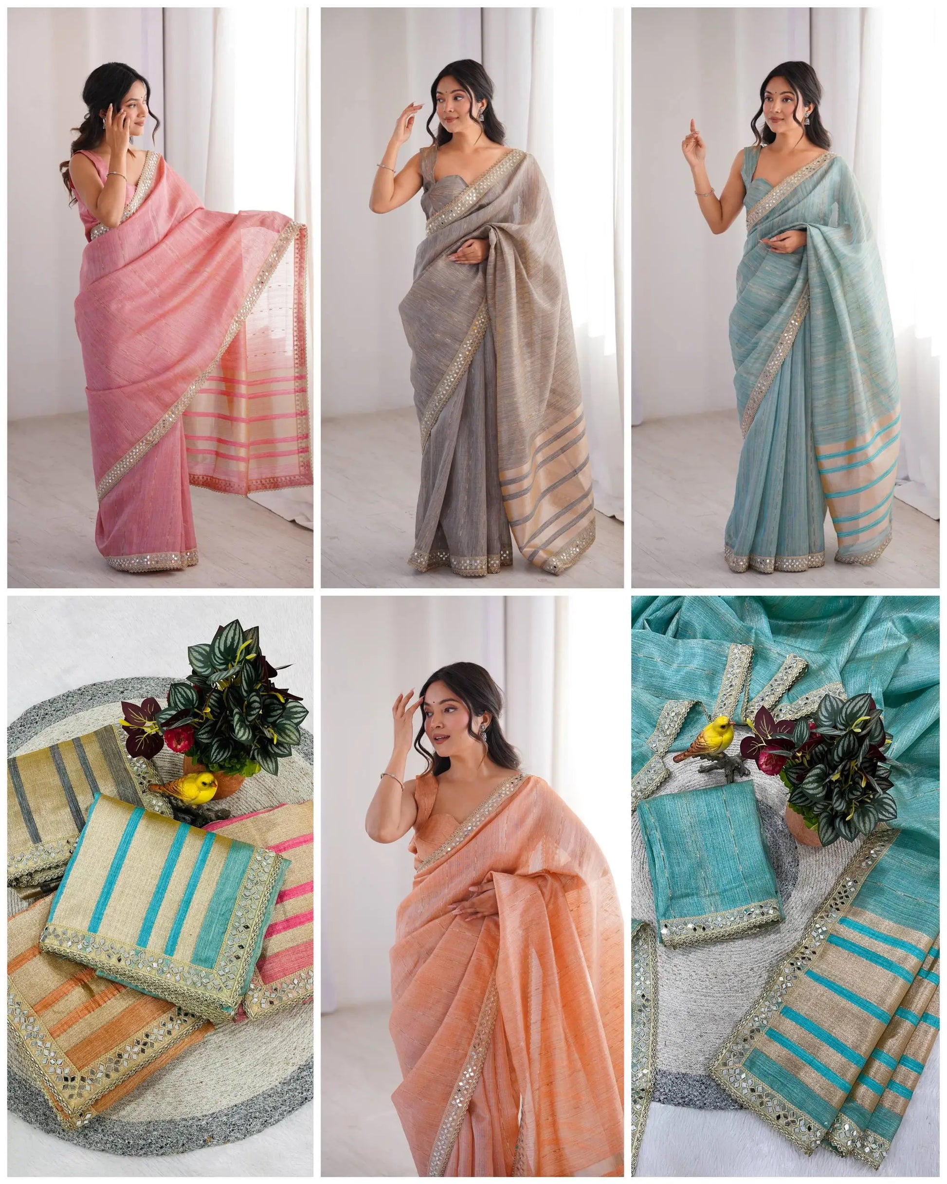 Pure Cotton Designer Saree with Mirror Work for Festive and Occasion Wear