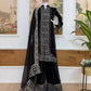 Pure Crepe Silk Embroidered Partywear Suit Set