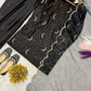 Pure Crepe Silk Embroidered Partywear Suit Set