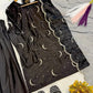 Pure Crepe Silk Embroidered Partywear Suit Set