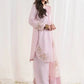 Pure Crepe Silk Embroidered Partywear Suit Set