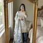 Pure Fendy Silk Embroidered Sharara Suit for Festive and Wedding Occasions