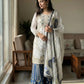 Pure Fendy Silk Embroidered Sharara Suit for Festive and Wedding Occasions