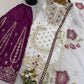 Pure Fendy Silk Embroidered Sharara Suit for Festive and Wedding Occasions