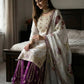 Pure Fendy Silk Embroidered Sharara Suit for Festive and Wedding Occasions