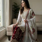 Pure Fendy Silk Embroidered Sharara Suit for Festive and Wedding Occasions