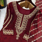 Pure Fendy Silk Handwork Sharara Suit for Festive and Wedding Occasions