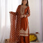 Pure Fendy Silk Handwork Sharara Suit for Festive and Wedding Occasions