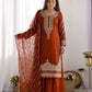 Pure Fendy Silk Handwork Sharara Suit for Festive and Wedding Occasions