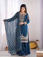 Pure Fendy Silk Handwork Sharara Suit for Festive and Wedding Occasions