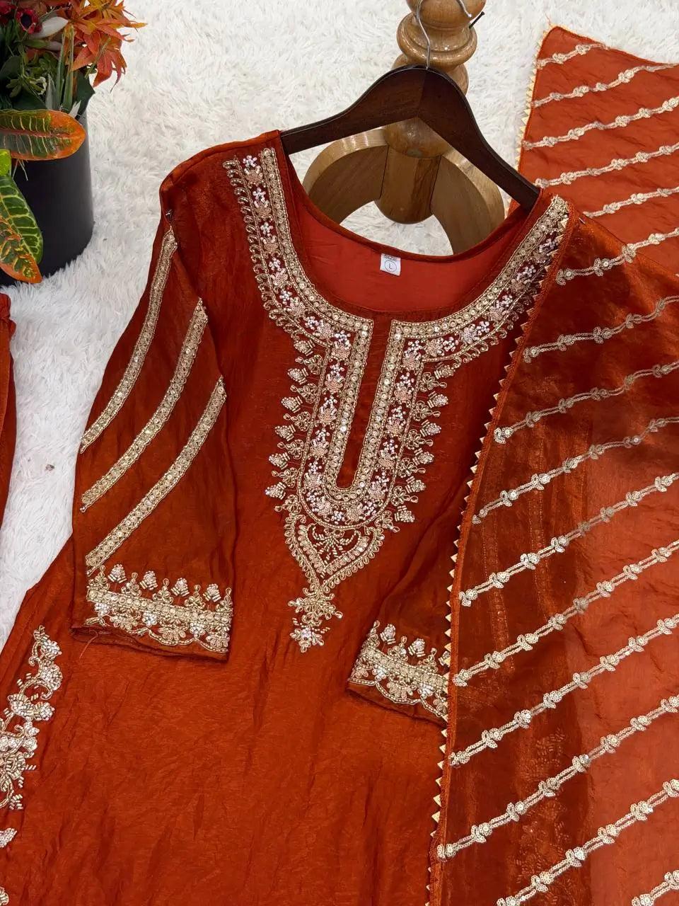 Pure Fendy Silk Handwork Sharara Suit for Festive and Wedding Occasions