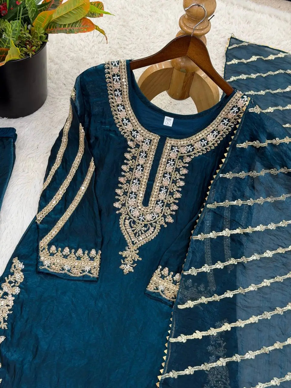 Pure Fendy Silk Handwork Sharara Suit for Festive and Wedding Occasions