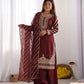 Pure Fendy Silk Handwork Sharara Suit for Festive and Wedding Occasions