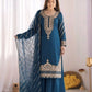 Pure Fendy Silk Handwork Sharara Suit for Festive and Wedding Occasions