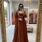 Pure Fox Georgette Anarkali Gown Set with Dupatta