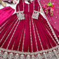 Pure Georgette Embroidered Anarkali Gown Set with Dupatta