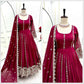 Pure Georgette Embroidered Anarkali Gown Set with Dupatta