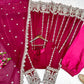 Pure Georgette Embroidered Anarkali Gown Set with Dupatta