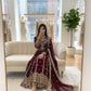 Pure Georgette Embroidered Anarkali Gown Set with Dupatta