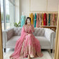Pure Georgette Embroidered Anarkali Gown Set with Dupatta