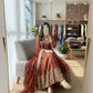 Pure Georgette Embroidered Anarkali Gown Set with Dupatta